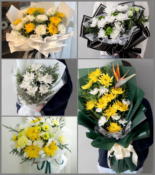 广东揭阳市普宁市大南山街道樟树坪村白事花束代送